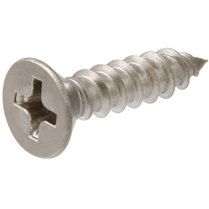 Wood Screws #10 x 2-3/4", Flat Head, Phillips Drive