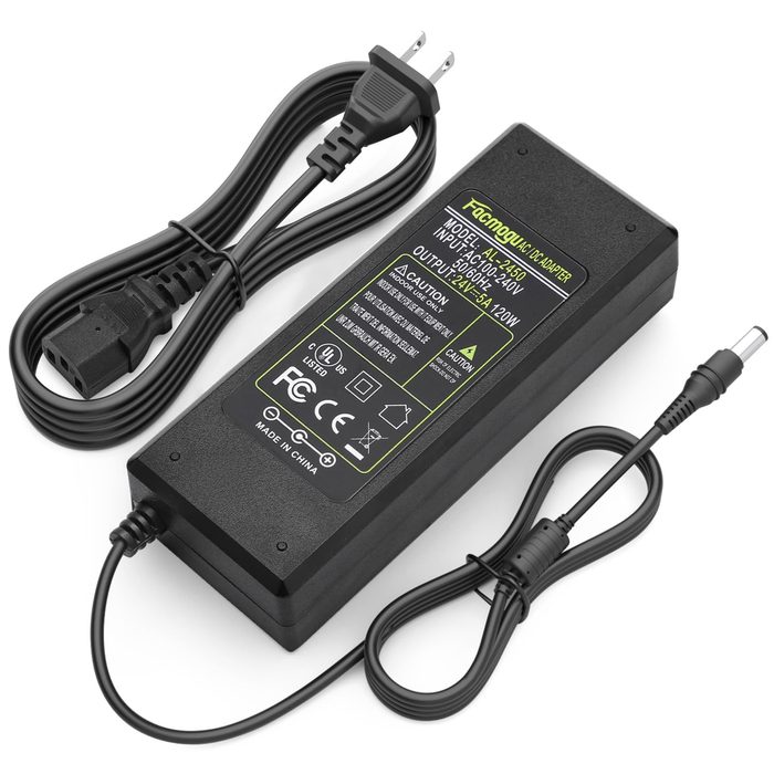 24V 5A AC/DC Adapter Power Supply