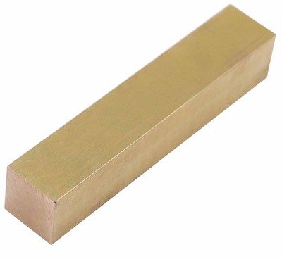 1" x 1" C360 Brass Square BAR 5" Long Solid
