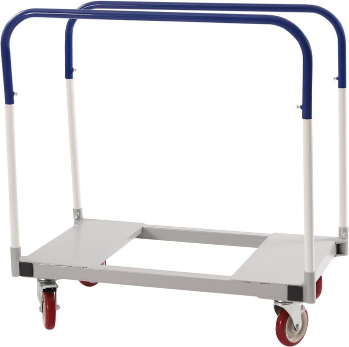 Material Handling Truck, 1000/1500 LB Panel Cart Dolly with Steel Frame, 35 * 20 * 35 inch Heavy Duty Carts Dolly with Casters, Flatbed Push Cart