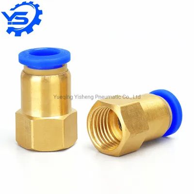 PCF Series Brass Pneumatic Push Fitting