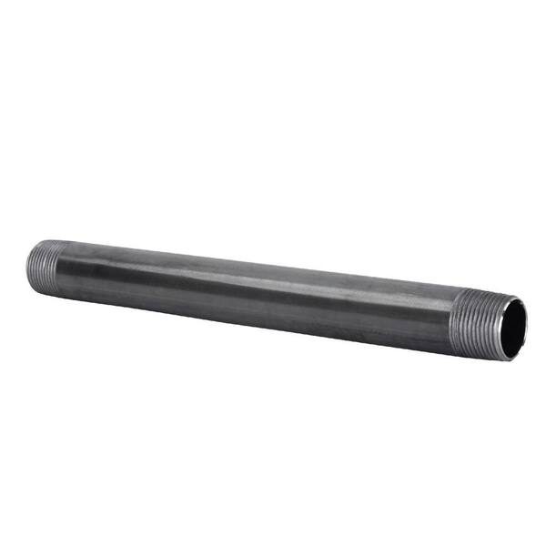 1/2 in. x 120 in. Black Steel 10 ft. Sch. 40 Pipe