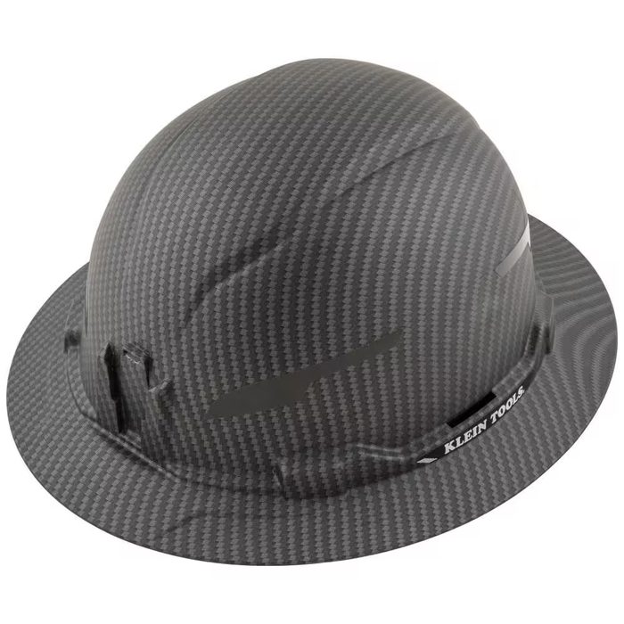 Non-Vented Full Brim Premium KARBN Hard Hat Class E