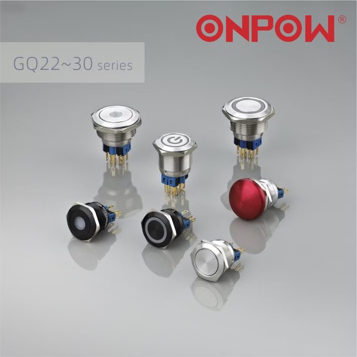 22mm Stainless Steel Ring Illuminated Push Button Switch