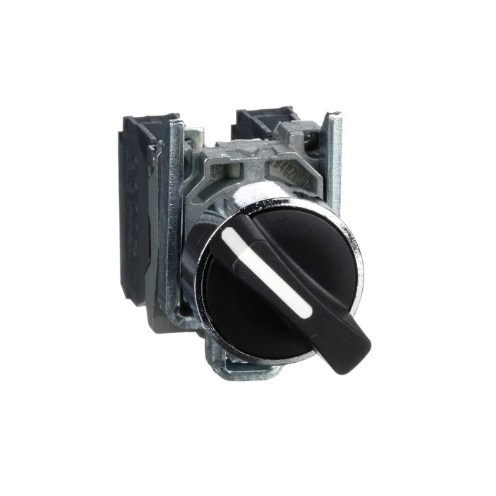 Black Knob Two-Position Selector Switch 1NO-1NC