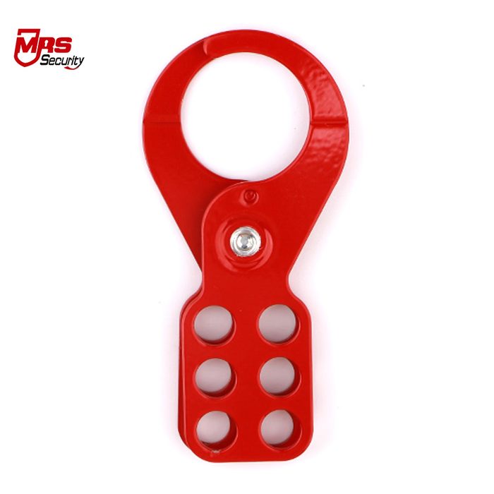 Red Six Holes Durable Industry Safety Lockout Hasp