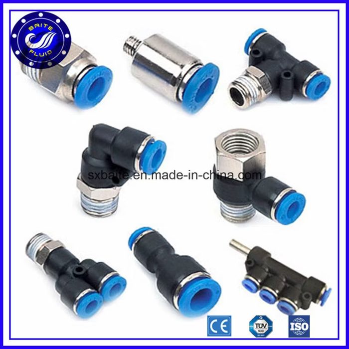 DN32 Air Piping Quick Connector Nylon Pipe Fitting