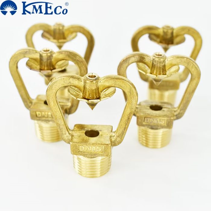 DN15 Brass Open Type Fire Sprinkler Medium Velocity Nozzle