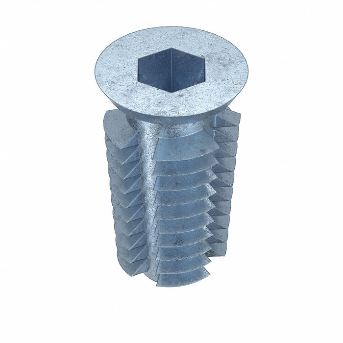 Hex Drive Threaded Insert, 10-32 Int Thrd Sz, 51/64 in Overall Lg