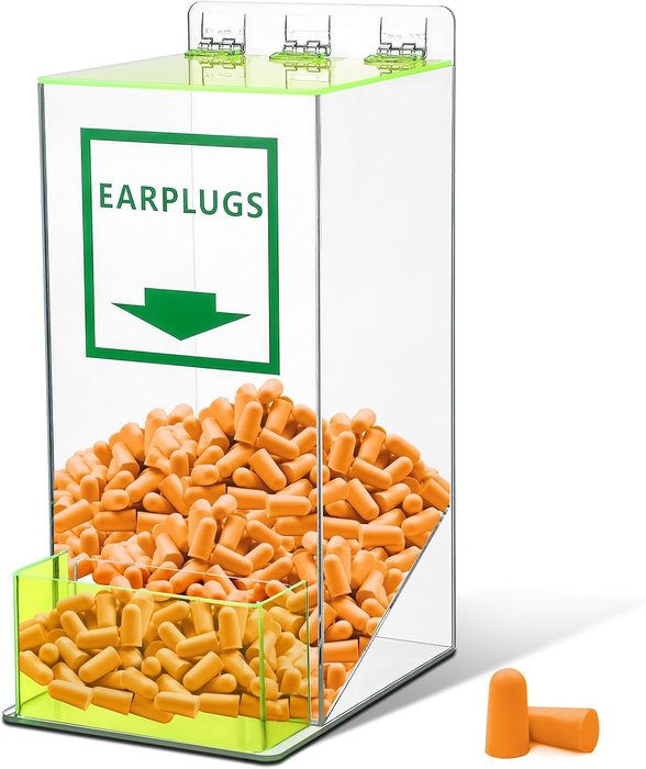 Snug Plug Flip-Top Industrial Ear Plugs and Holder
