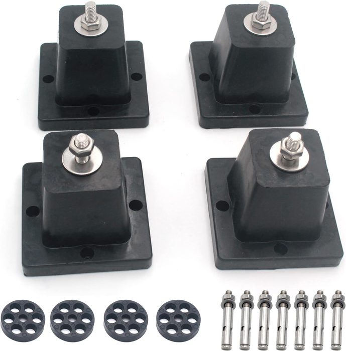 Anti-Vibration Shock Absorbing Mounting Bracket