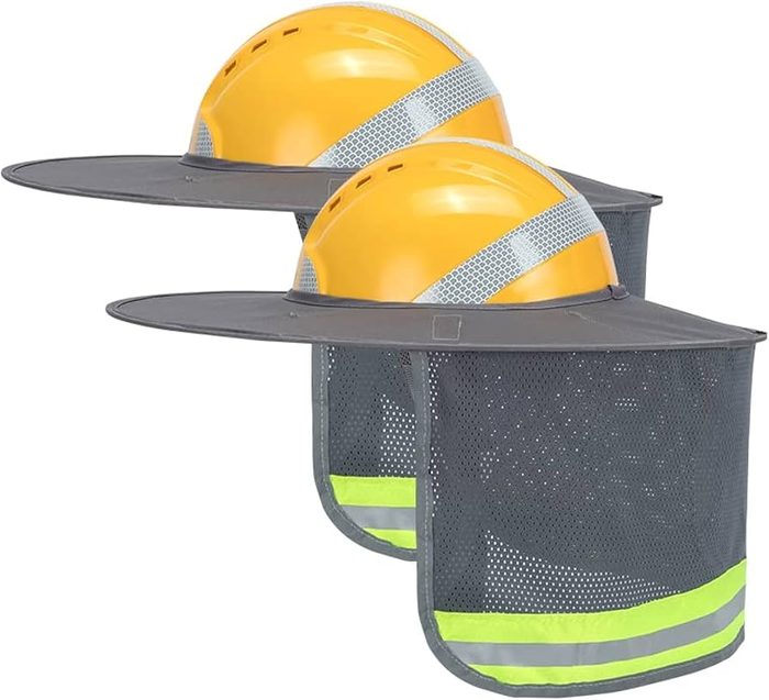 Construction Hard Hat Sunshade Breathable Straw Visor