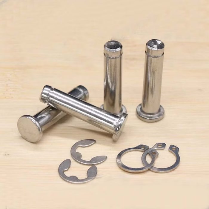 Stainless Steel Dowel Groove Clevis Pins with Retaining Ring Groove