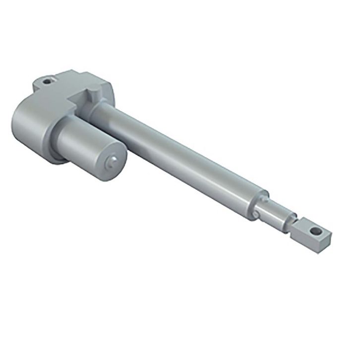 Linear Electromechanical Actuator with Slip Clutch, 12" Stroke, 25% Duty Cycle, 12V DC Input, 0.43"/sec, 1500 lb Capacity