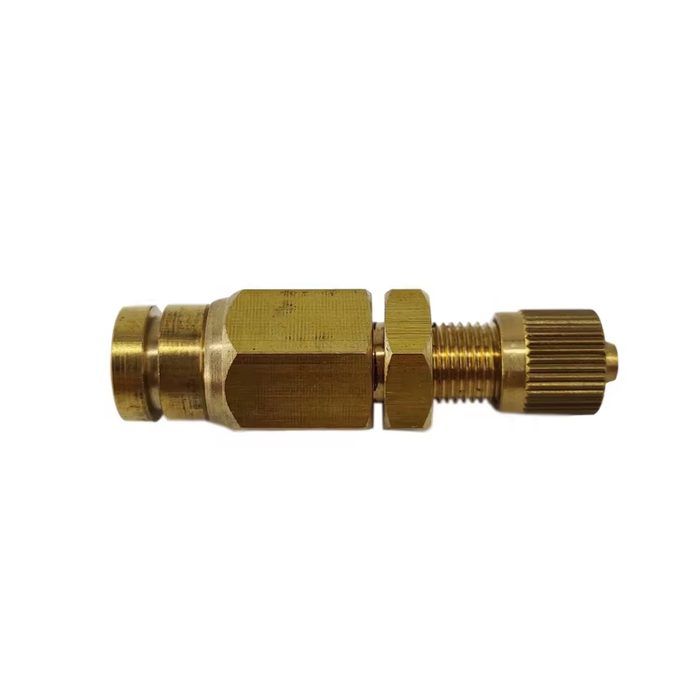 6mm OD Push To Connect Brass Schrader Valve