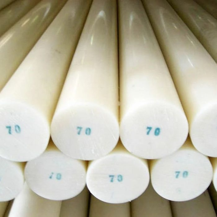 Off White Cast Nylon 6 Rod Stock