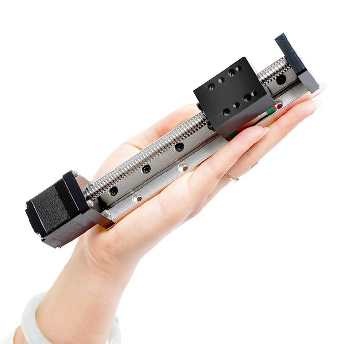 Linear Stage Actuator Small Slide Guide, 4 kg horizontal, 1 kg vertical, 0.05 mm repeatability