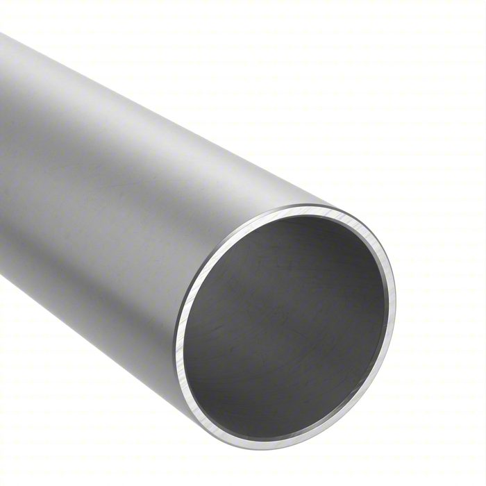 6061 Aluminum Round Tube, 6 in Outside Dia