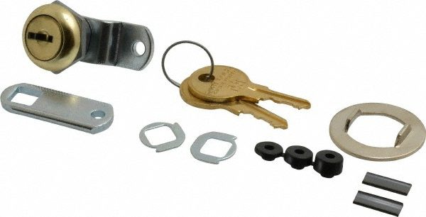 5/8" Door (1-7/32" Max Latching Distance) Bright Brass Disc Cam Lock