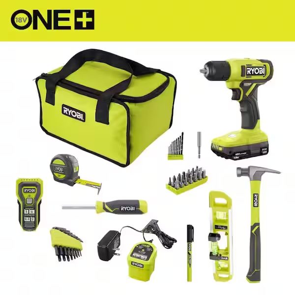 ONE+ 18V Cordless 3/8 in. Drill/Driver Kit