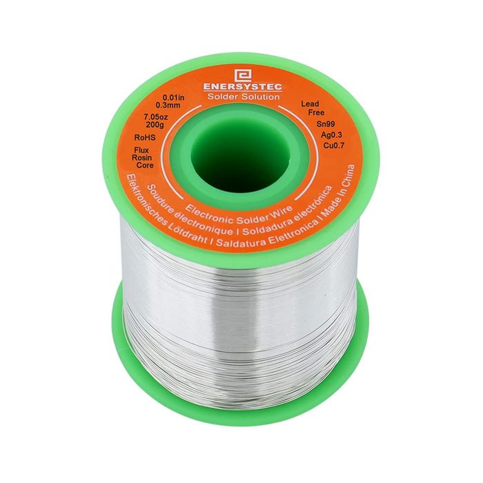Ultra-Thin Solder Wire 0.01in 0.3mm Rosin Core Flux 2.5