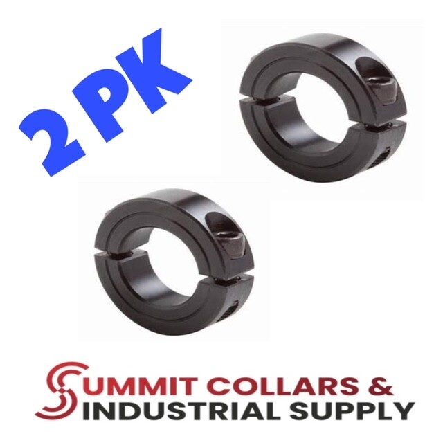 Double Split Clamping Shaft Collar, 2" ID Bore