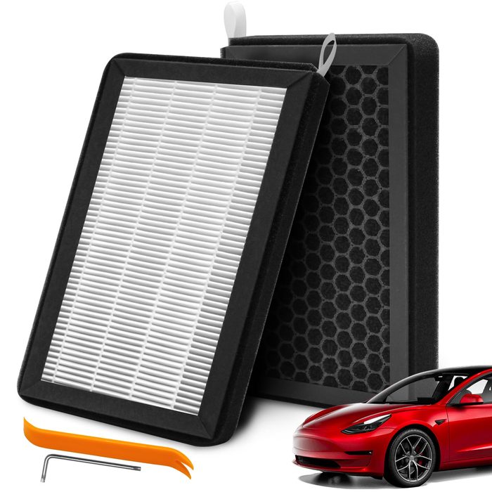 Car Air Filter With Activated Carbon For Tesla Model 3
