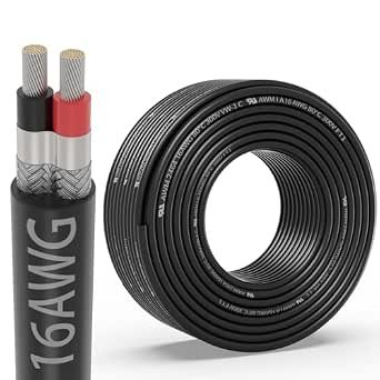 16 Gauge 2 Conductor Shielded Wire UL2464