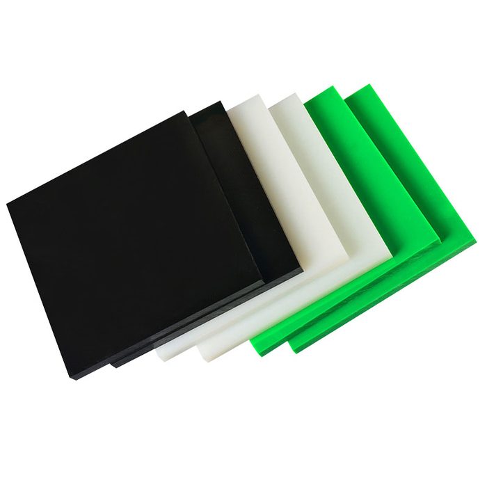 UHMW Plastic Sheet, White & Black