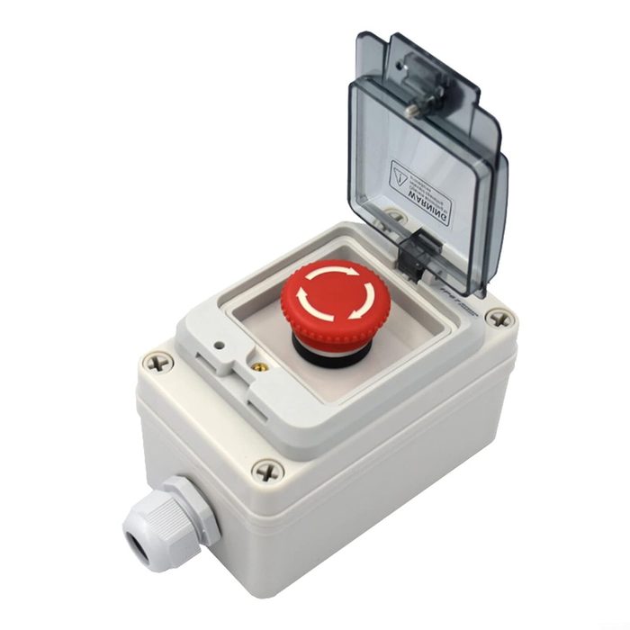 Emergency Stop Switch with Box 13x10x7cm