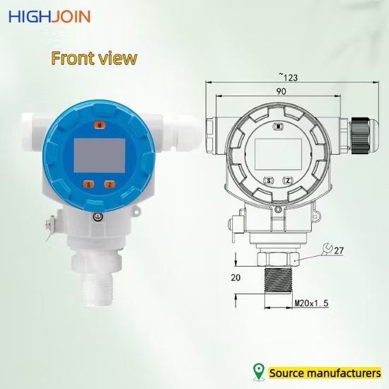 Multi-parameter LCD 360 Degree Adjustable Gauge Pressure Transmitter