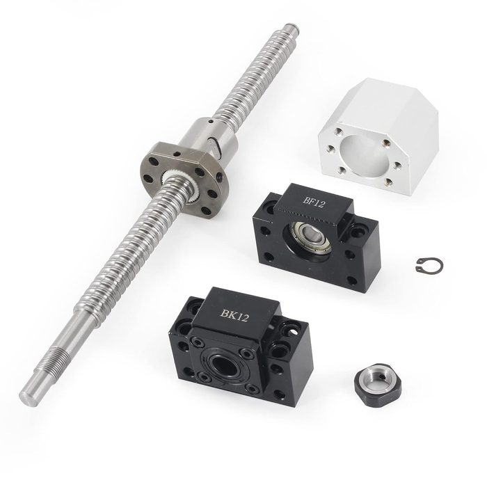 Metal Ball Screw nut end Processing CNC Ballscrew