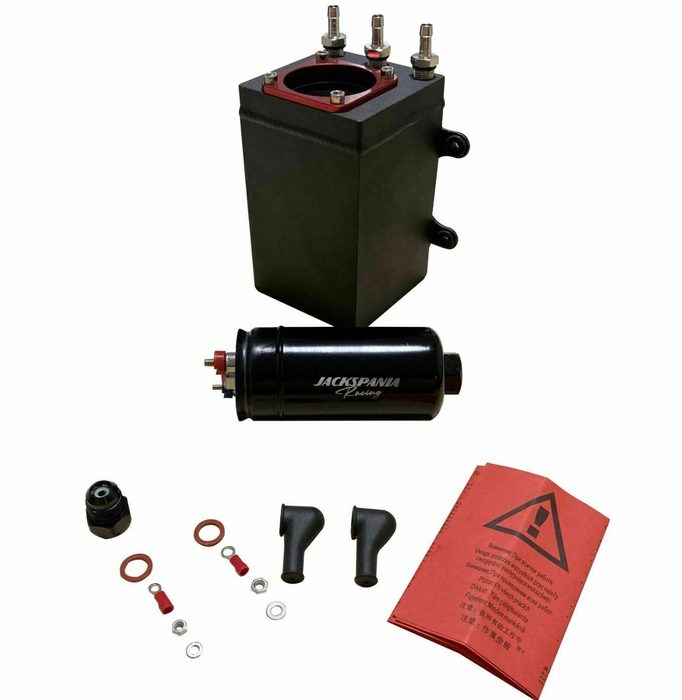 Billet Aluminum External Fuel Pump Surge Tank, 1L