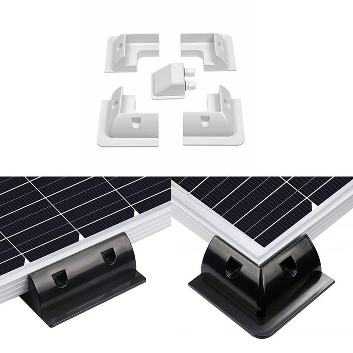 White Black Plastic Material ABS Solar Panel Mounting Bracket