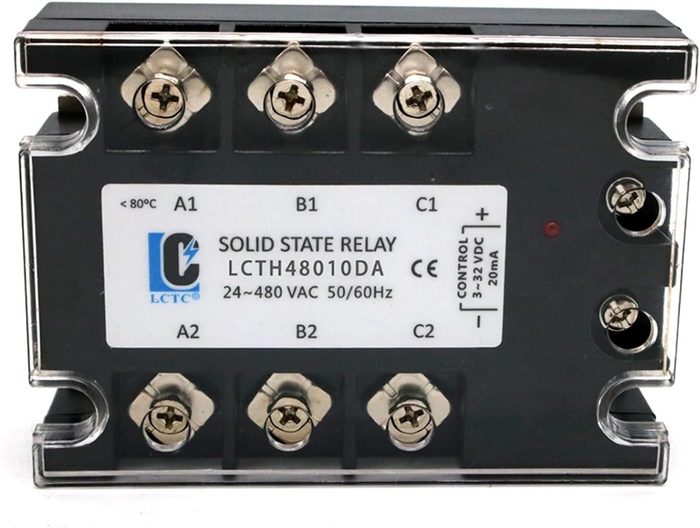 Solid State Relay, 10A-120A, 3-6VDC, 480VAC
