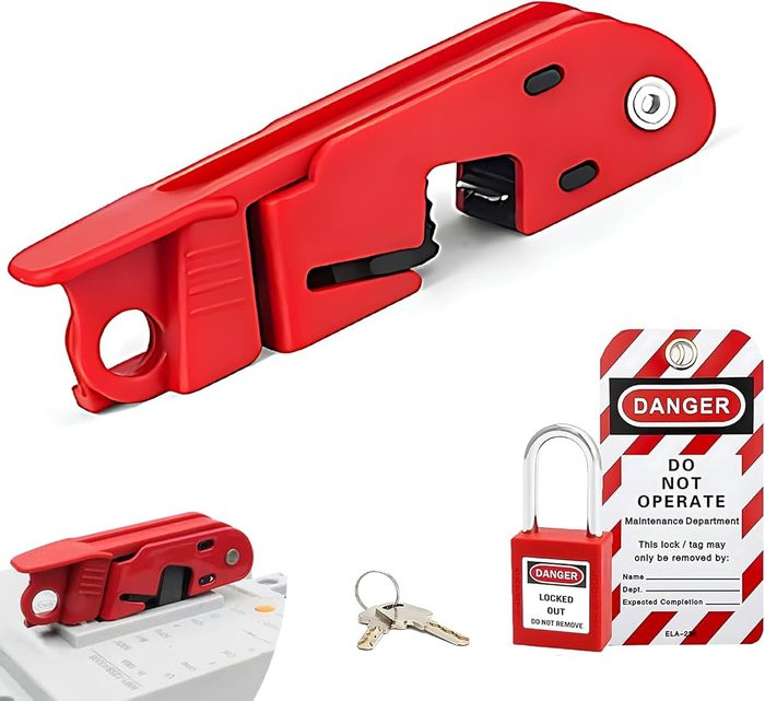 Circuit Breaker Lockout Device w/ Padlock