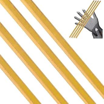 Brass Square Bar 6mm x 6mm, 12" Length Solid Flat
