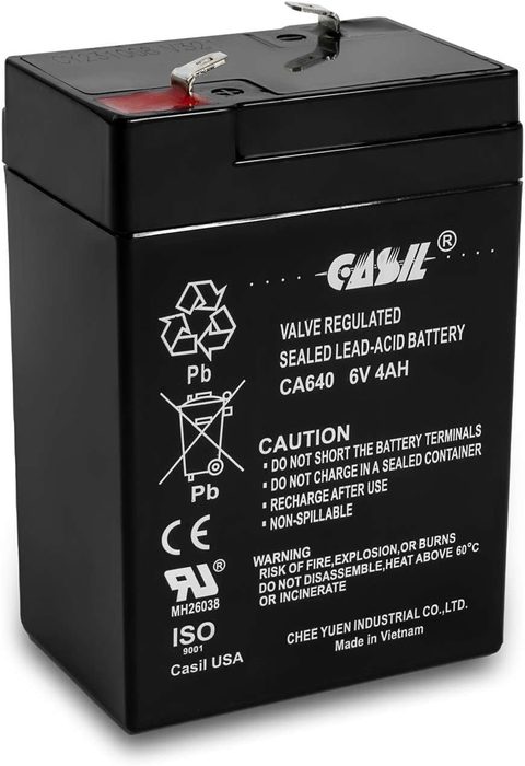 6 Volt 4AH Rechargeable Sealed Lead Acid SLA Battery