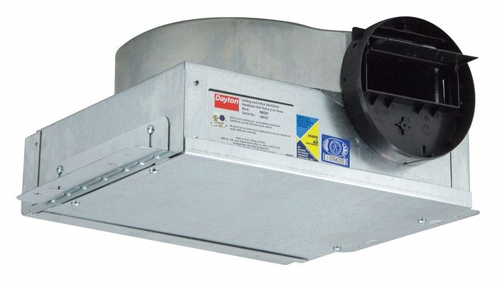 In-Line Cabinet Fan, Low Profile, 186 CFM