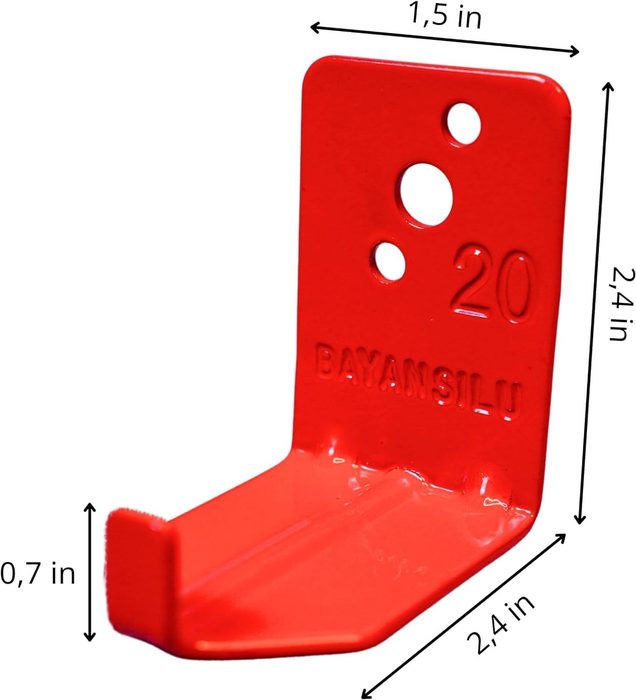 Universal Fire Extinguisher Bracket (L Hook - 2 Pack)
