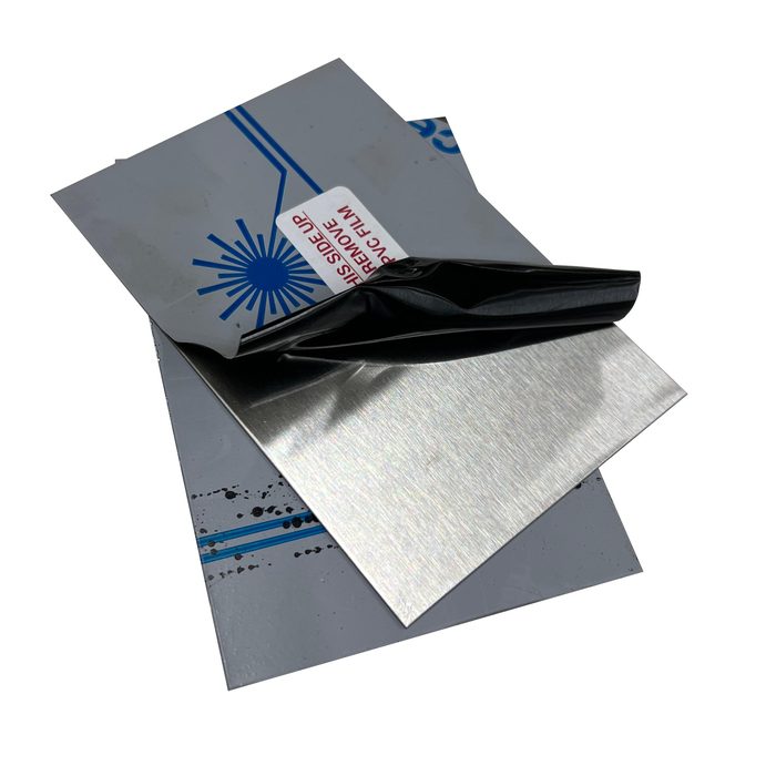 Grade 304 Stainless Steel Sheet Metal w/ #4 Brushed Finish