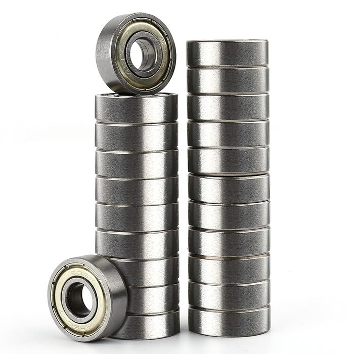 608 ZZ Ball Bearings, Double Shielded Miniature Ball Bearings (8mm x 22mm x 7mm) ABEC 7