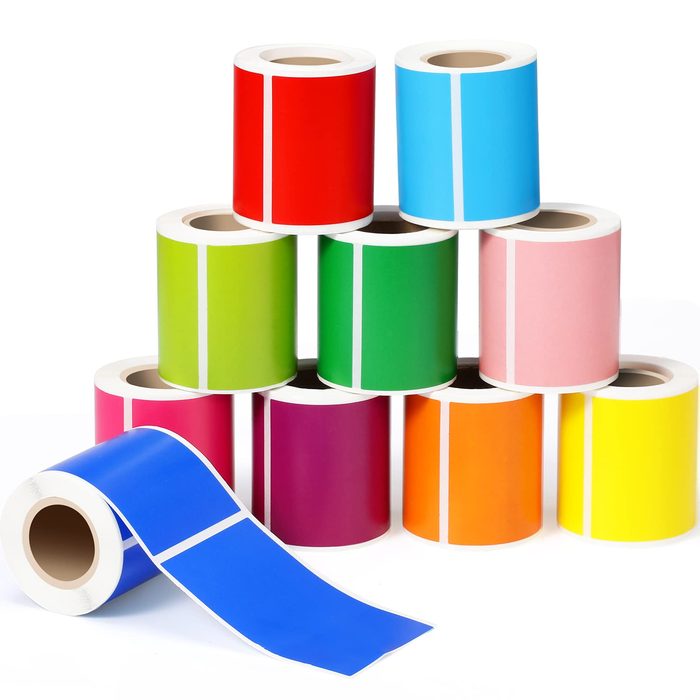 Waterproof Colored Labels Stickers