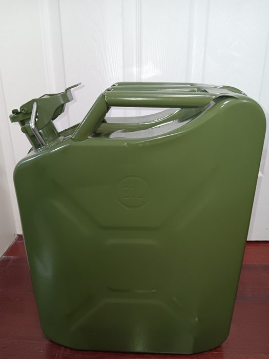 Green Metal Military Style Jerry Can