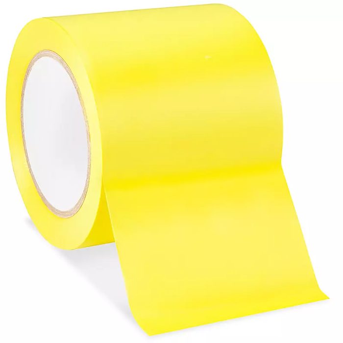 Industrial Vinyl Safety Tape - 4" x 36 yds, Yellow