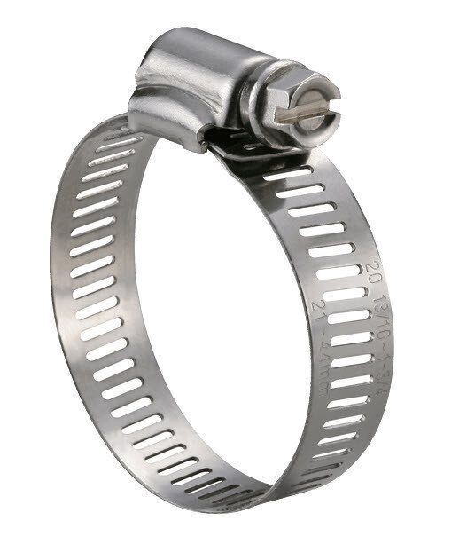 American Type Stainless Steel Worm Drive Hose Clamps