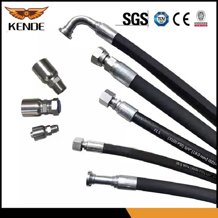 EN 853 2SN Hydraulic Rubber Hose Assembly with BSP