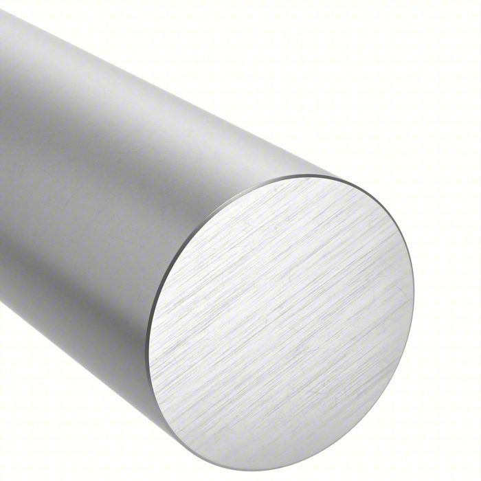6061 Aluminum Rod, 5/8 in Outside Dia, 6 ft Overall Lg