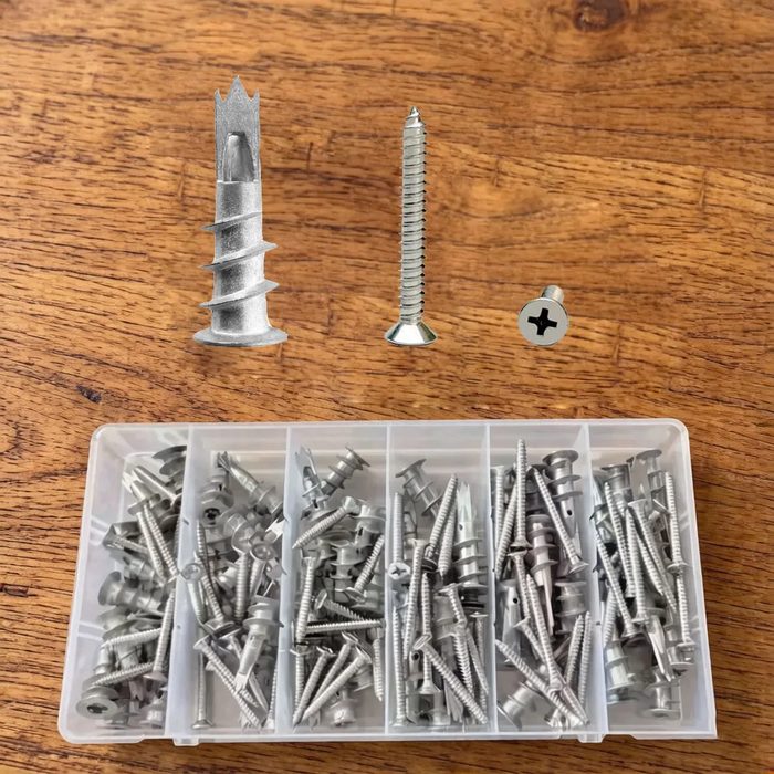 Metal Drywall Anchor with Screw for Gypsum Board Hollow Wall Expansion Screw Drywall Bolt Wall Plug with Screw