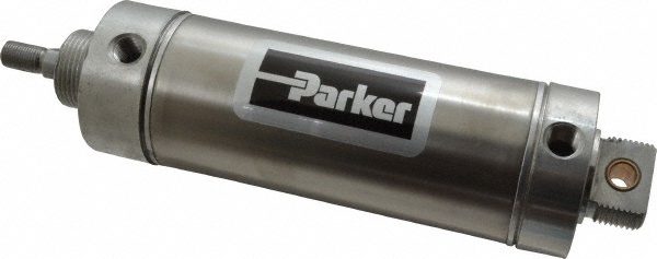 Air Cylinder, 2 1/2 in Bore, 4 in Stroke, Round Body Double Acting